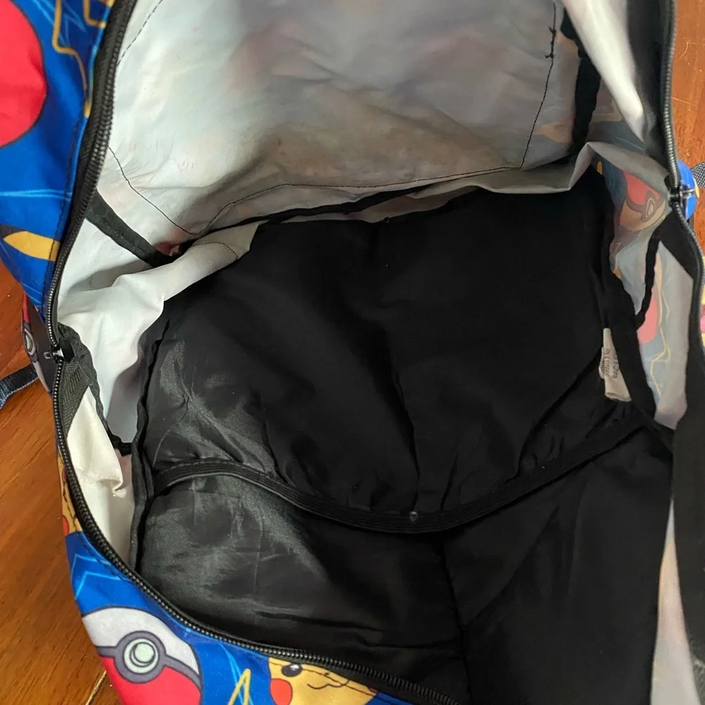 Pokemon Pikachu and Poké Ball Blue Backpack 16”‎ CLEAN